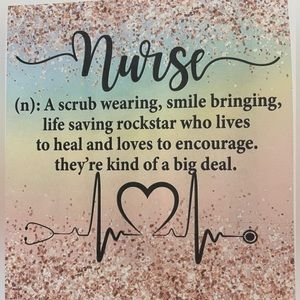 Brand New 20 oz Skinny Tumbler" Nurse"